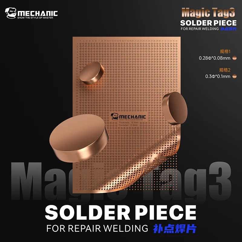 Mechanic Magic Tag 3 Solder Piece For Repair Welding Quick Spot Repair Repair and Spot Welding Pieces