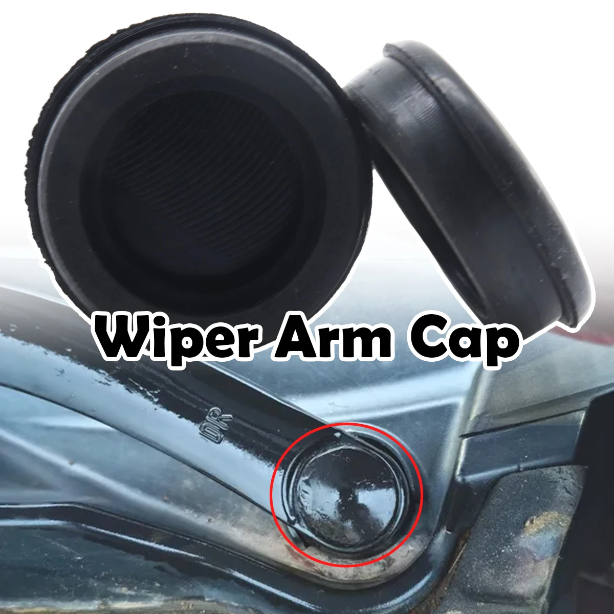 

For Mazda Nissan Chrysler Ssangyong Cheri Front Windscreen Windshield Window Wiper Blade Arm Rocker Bolt Cap Cover Replacement