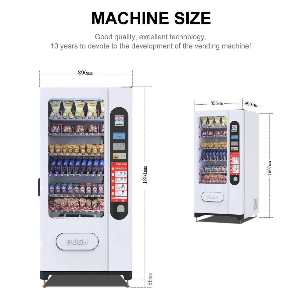 Multifunction Vending Machine Snack Cold Beverage Vending Machine Wter Vnding Mchine