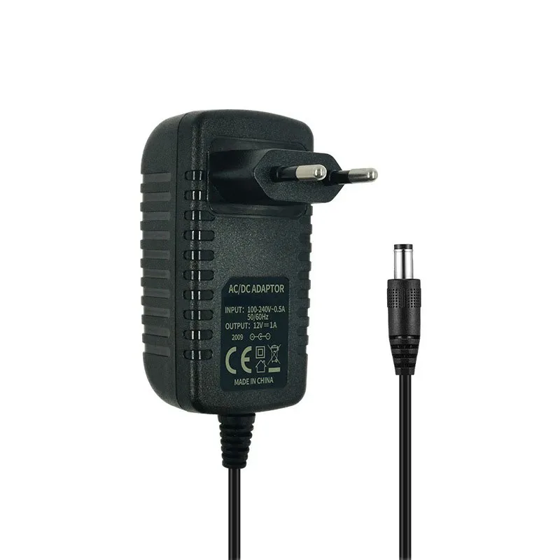 12V1A New AC 100V-240V Converter Power Adapter DC 12V 1A 1000mA Power Supply EU Plug DC 5.5mm x 2.5 - 2.1mm