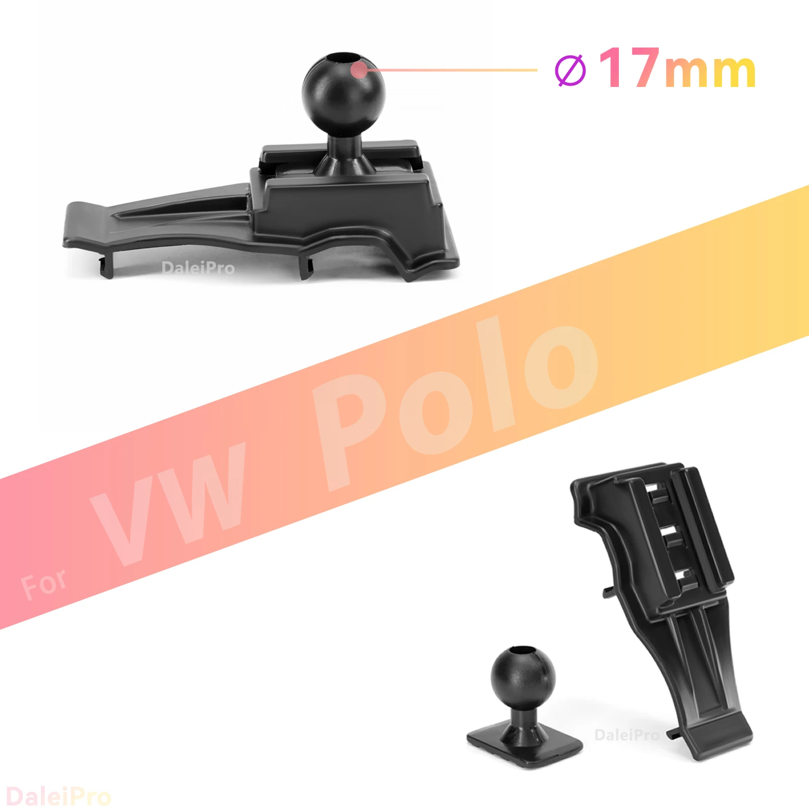 Maßgefertigte Magnetische Handyhalterung mit Luftstromkühlung für Volkswagen VW Polo MK6 2018-2024, 360° Drehbar ° Schwenkbare Telefonhalterungsbasis – Detail 2