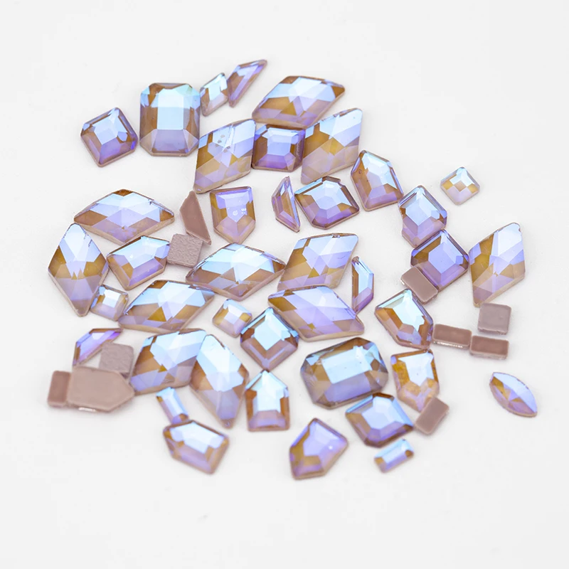 VDD Neueste Gemischte Formen Glas Kristall Strasssteine Flache Rückseite Glitzersteine für Nagelkunst DIY Dekorationen – Detail 23