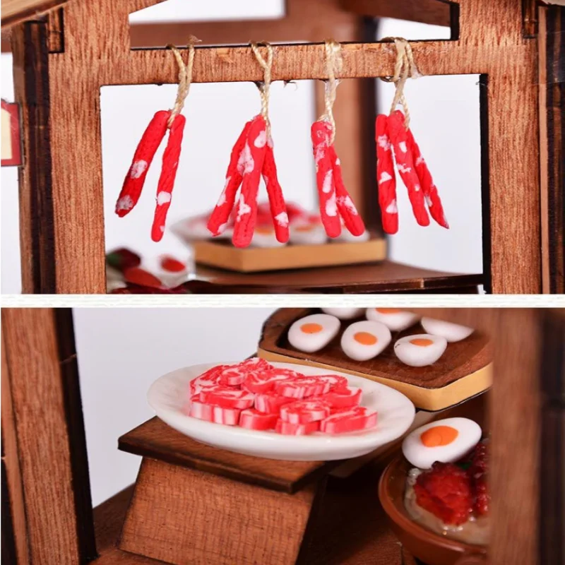 متجر أرز وعاء الطين الصيني من OUZEY، نموذج ريترو لوفت DIY، مشهد طعام الشارع الآسيوي للمراهقين #4