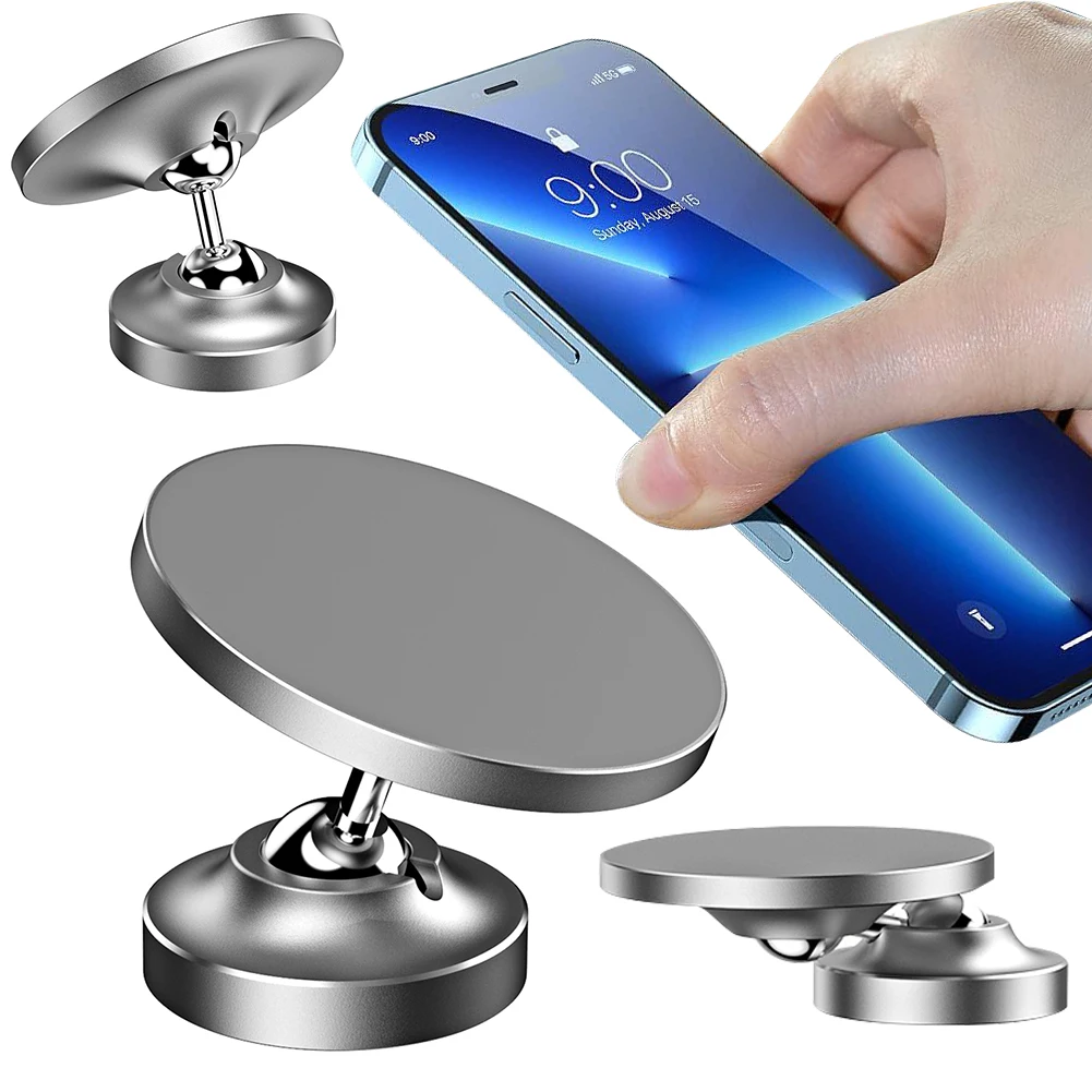 

Dual Magnet Mount Stand 360°Adjustable Strong Magnet Gym Phone Mount & Holder Alloy Base for Magsafe iPhone 15/14/13/12 Series