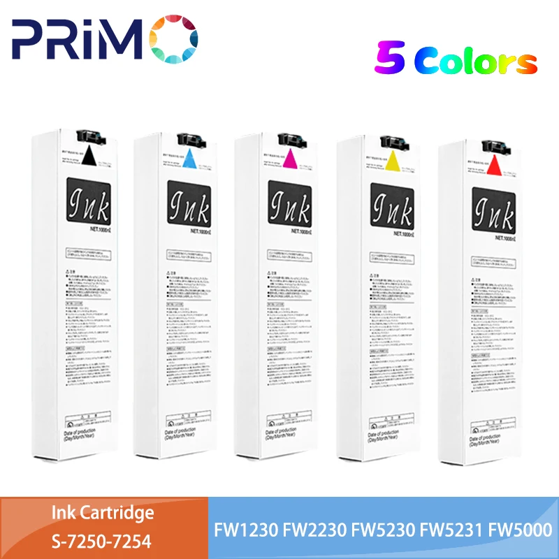 

S-7250 S-7251 S-7252 S-7253 S-7254 Ink Cartridge Compatible for Riso Comcolor FW1230 FW2230 FW5230 FW5231 FW5000 Printer