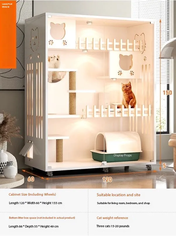 

Бытовая деревянная вилла для кошек, шкаф для домашних животных, кошачий домик, клетка для кошек, маленькая квартира, шкаф для кошачьего домика