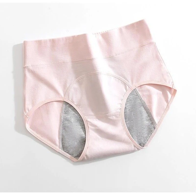 Cotton Menstrual Panties High Waist Period Underwear Leak Proof Culotte Menstruelle Bragas Menstruales Uses For Women's Underwea