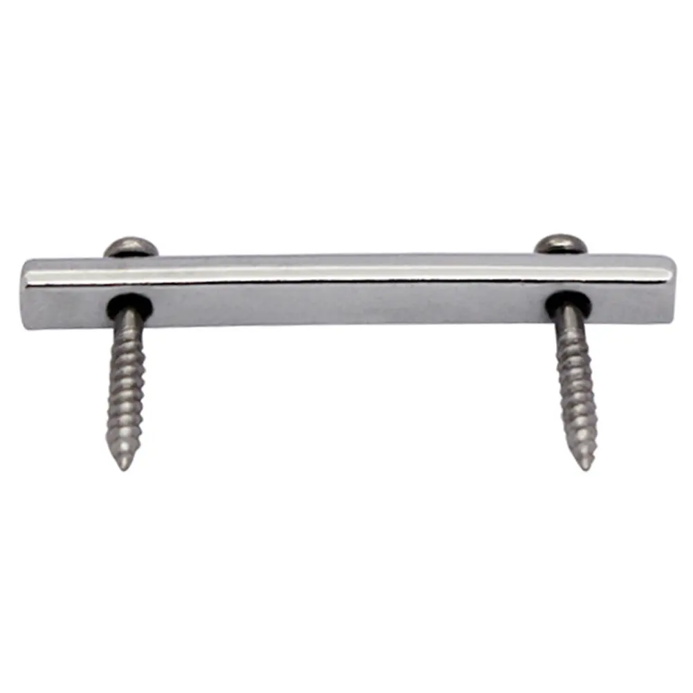 

Metal Guitar String Retainer Bar for Electric Guitar Parts Smooth Edges No String Damage Comes with Installation Screws