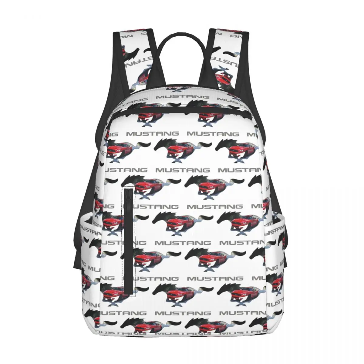 

Ford Mustang GT Logo Emblem Design Backpack Large Capacity Boys Girls BookBag School Bag Shoulder Bags for Men Women