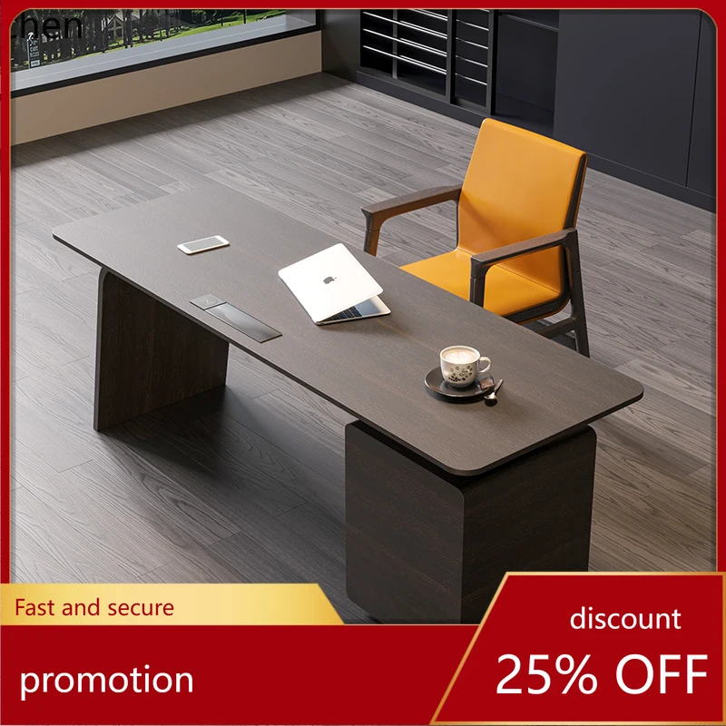 

HXL desk light luxury home computer desk integrated minimalist desk