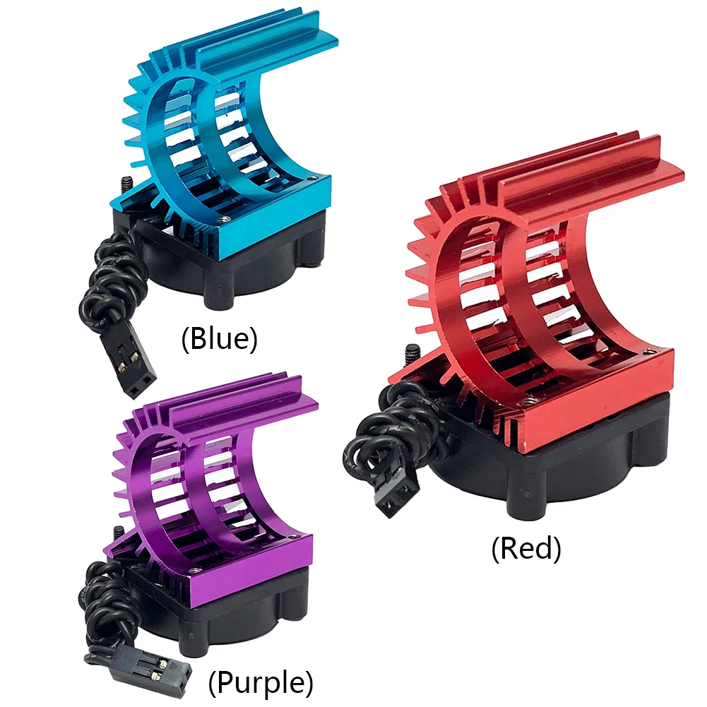 RC 380 390 2838 2845 2847 Brushless Motor RC Motor Fan Aluminum Cover Heat Sink with Cooling Fan for 1/14 1/16 1/18 RC Car