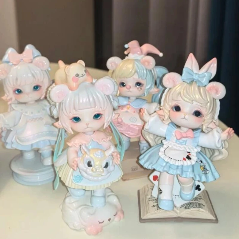 Mimia 4a geração arte do sonho esquecido série caixa cega kawaii figura de ação brinquedos para menina caixa surpresa decoração desktop presente