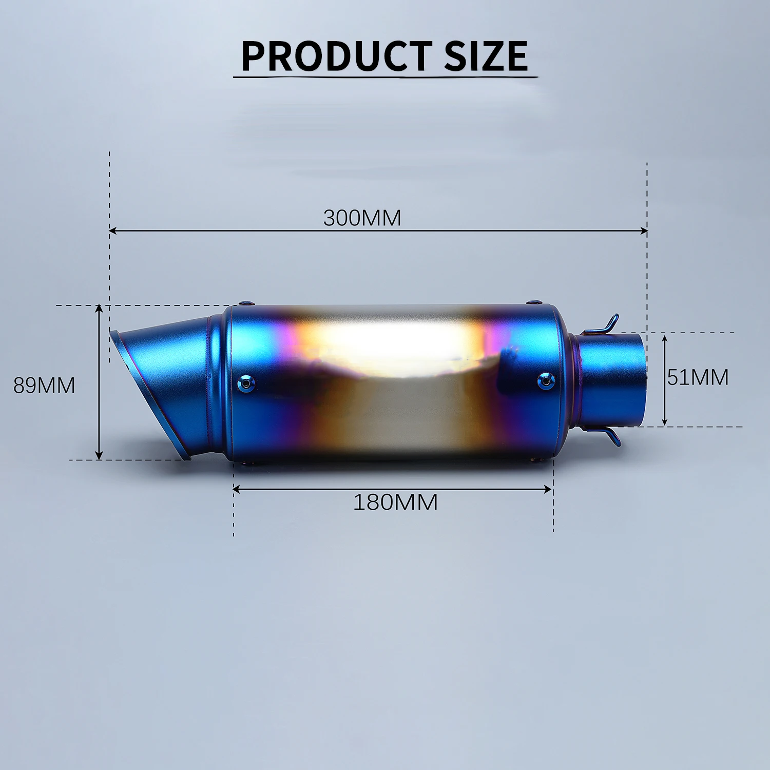 

Universal motorcycle exhaust pipe,modified muffler with db killer,accessories for pcx160,ninja250sl,cb500f,xsr700,51mm