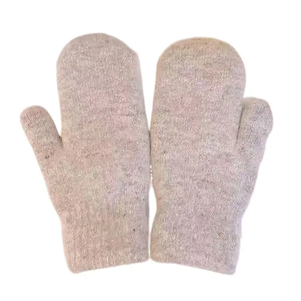 Chic Winter Gloves Warm Knitted Gloves Warm Cozy Couple Winter Gloves for Weather Activities Plush Knitted for Driving for Grip