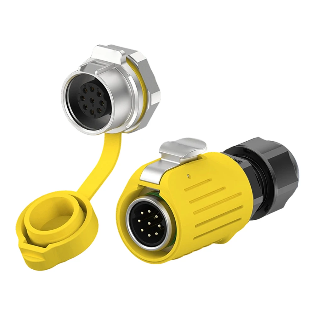 1pc Waterproof Flange Connector Socket Versatile Lock-Wire Aviation Socket For Electrical Equipment Accessories