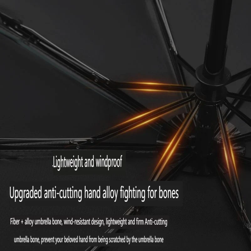 أسود أبيض أزرق جاسوس x Family، أنيمي شعبي لطيف Kawaii تشيبي، مضاد للأشعة فوق البنفسجية، مظلة مدمجة للسفر المطر التلقائي للنساء والطفل