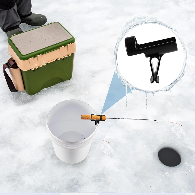 Opening Fishing Rods Holder Clamp Outdoor Fishing Accessories Ice Fishing Rod Holder 4 Pcs