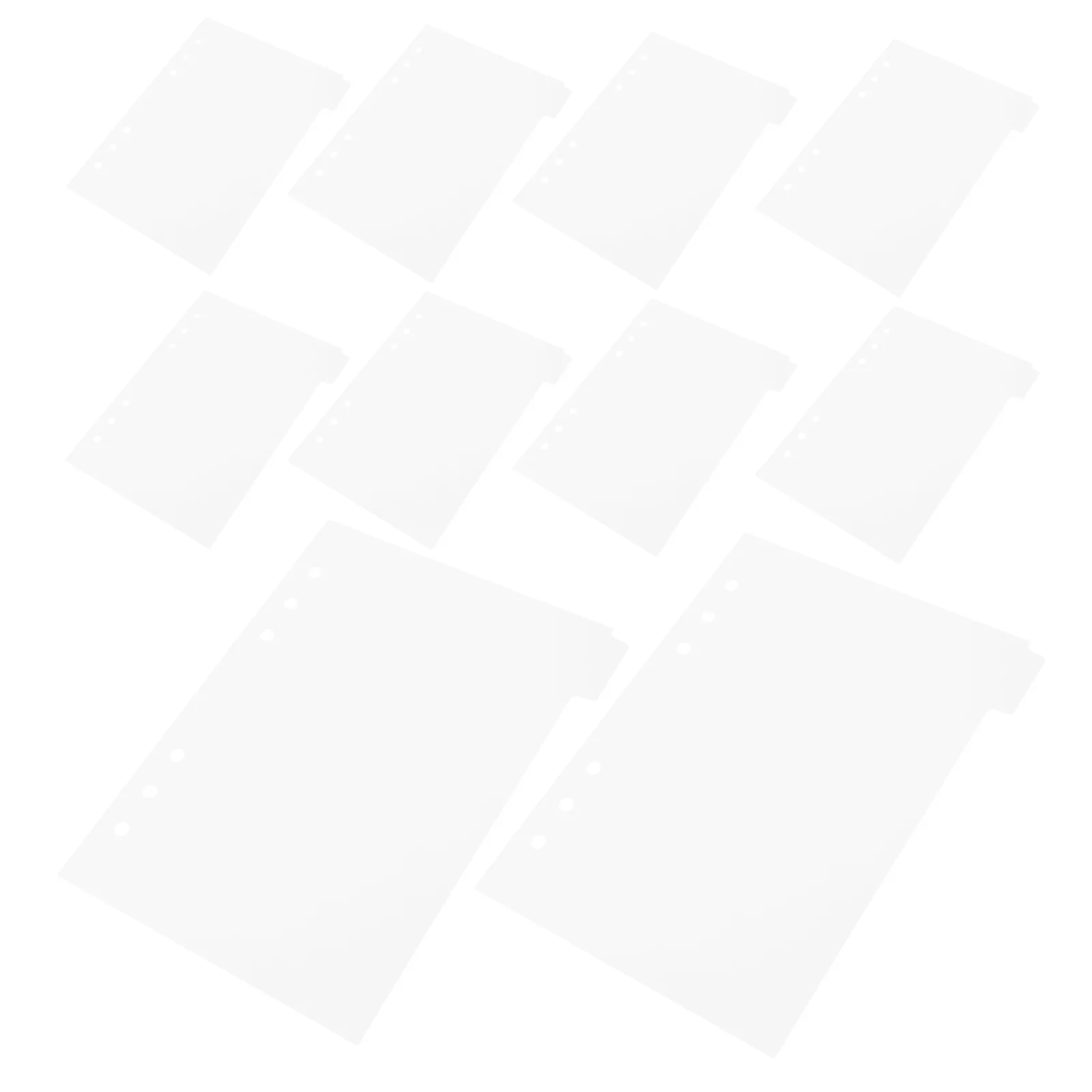 

6 шт. акриловые разделители с шестью отверстиями, прозрачные съемные вкладки для переплетов формата А5, офисные школьные документы, вкладки для переплета