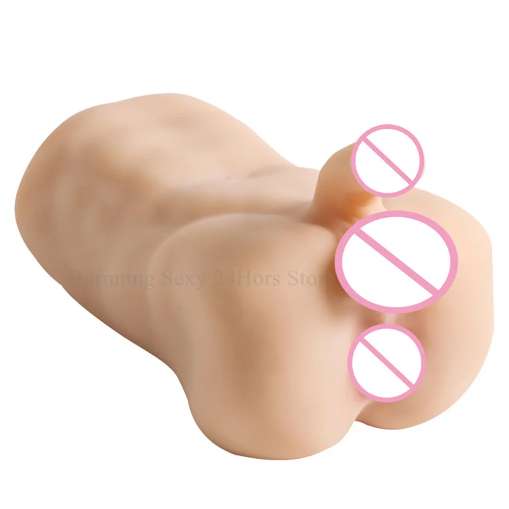 Silicone Torso Toy Gay Male Masturbator Pocket Pussy Artificial Realistic Ass Dildo Anal Plug Anus Masturbation Sexshop For Men