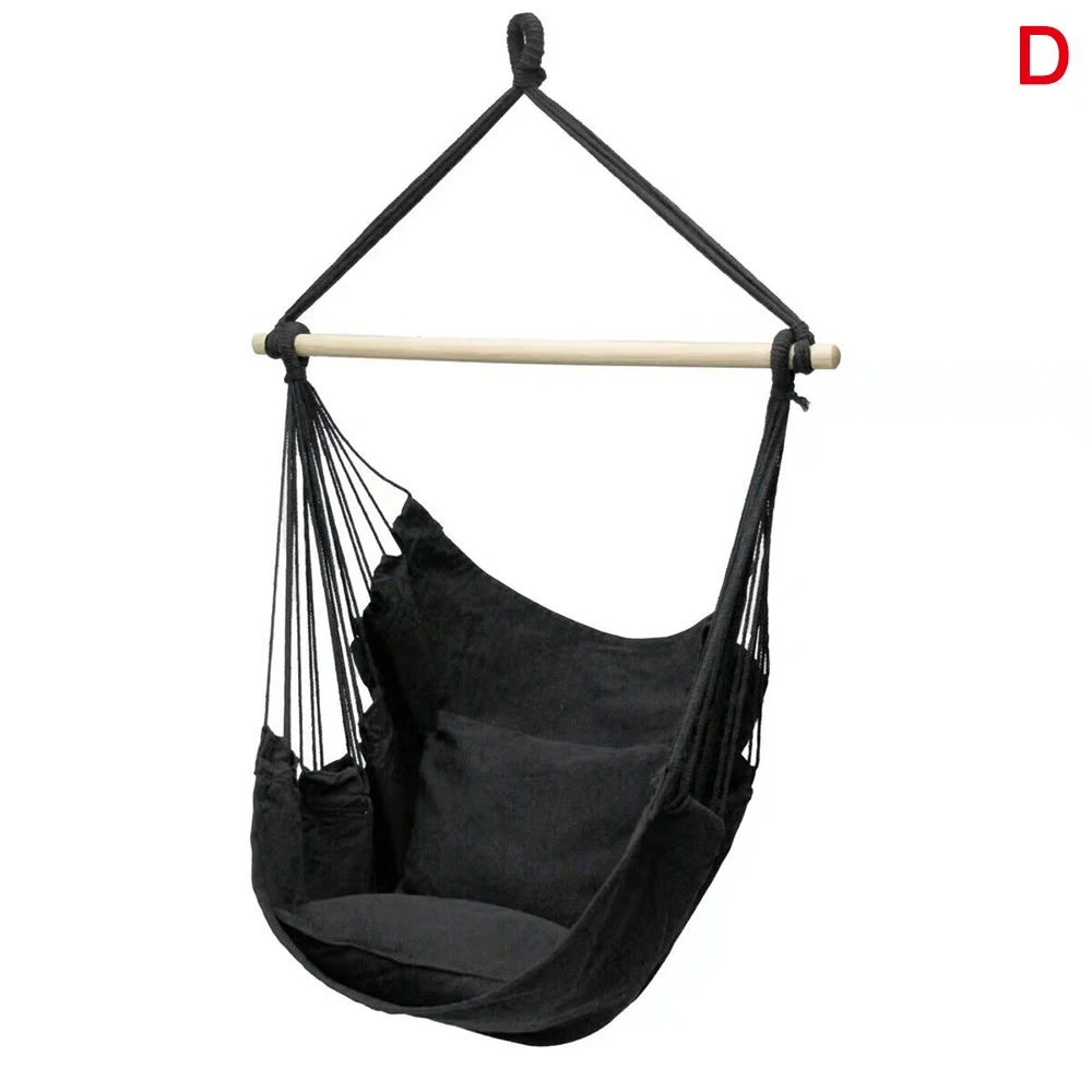 

Travel Bedroom Fabric 120KG Camping Rope Bed Garden Hanging Chair Hammock Chair Swing Seat Hanging Hammock Hammock Swings