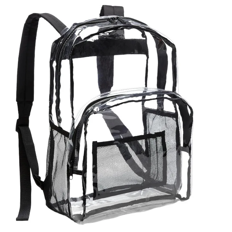

Clear Backpack for Students, Waterproof PVC Transparent School Backpack，Clear PVC Backpack Boys & Girls