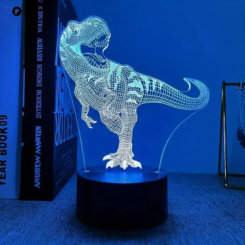 1pc  Football  3D Night Light, 3D Optical Illusion Lamp With Touch, 7-Color Changing Ambient Light For Bedroom