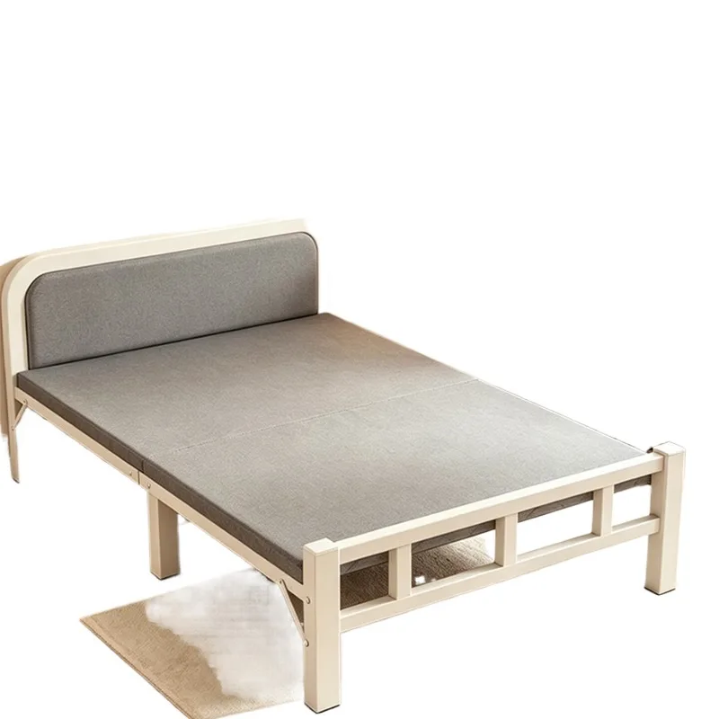 Installation-free folding bed single bed, home hospital escort coconut palm sponge mattress camp bed