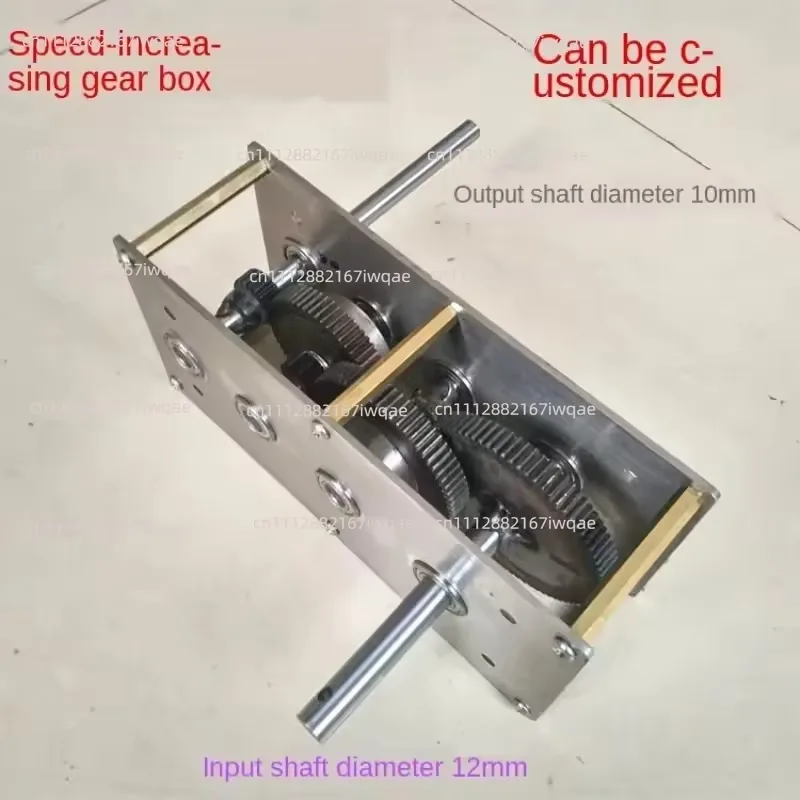 Hand-Cranked Generator Gearbox: Customizable Speed-Increasing/Reducing Box, Wind/Hydro Transmission DIY Gear Set