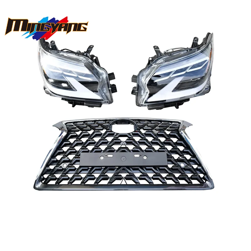 

Modification High Quality GX460 2020 Body Kit Head Lamp Grille for lexus GX460 2014+ Upgrade 2020 Bodykit