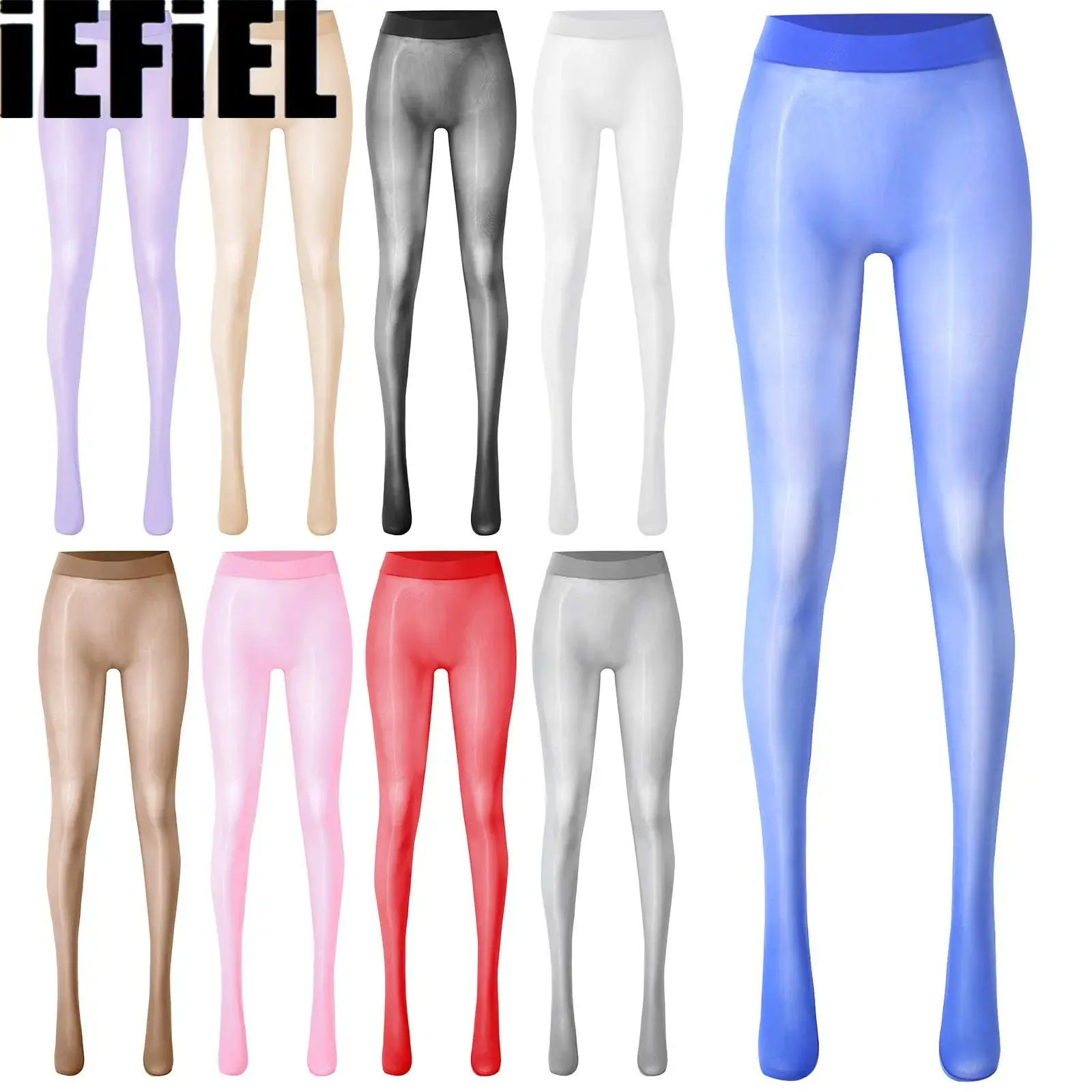 

Женские глянцевые колготки с высокой талией, бесшовные чулки для тела, ультра-мягкие эластичные чулки, колготки, сексуальное женское белье