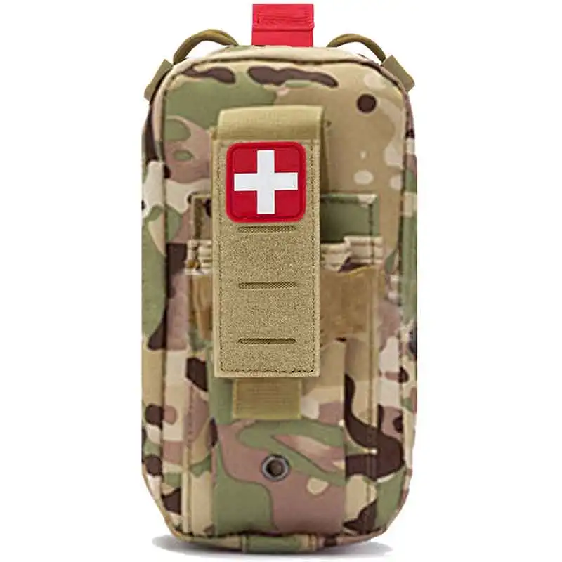 Upgrade Laser Cut Ifak Pouch with Tourniquet Holder, Molle Medical Pouch, Tactical Molle EMT Belt First Aid Pouches for Medic