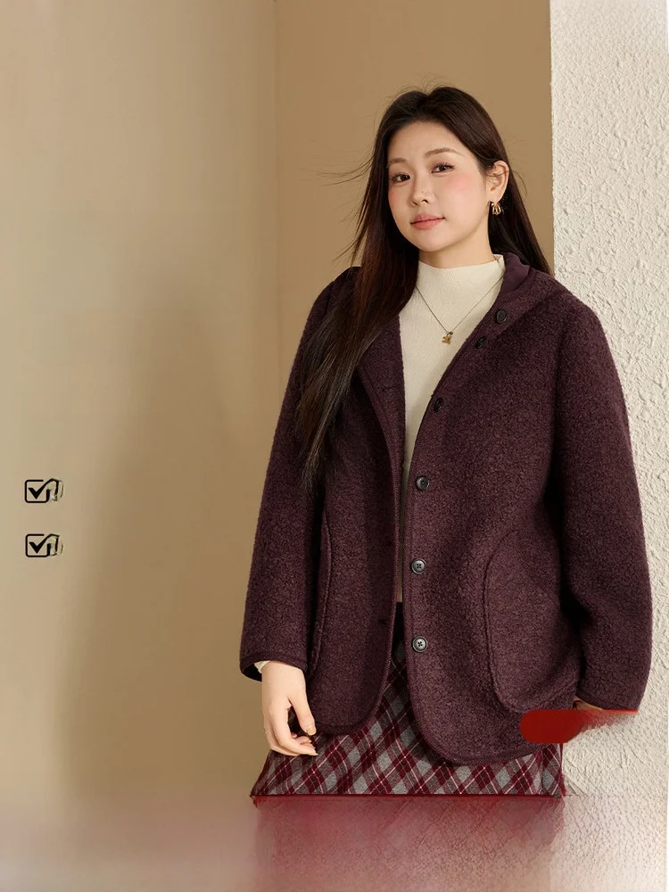 

Корейское шерстяное пальто больших размеров, женский модный повседневный топ, зимнее новое поступление для всего тела pes Long Sve