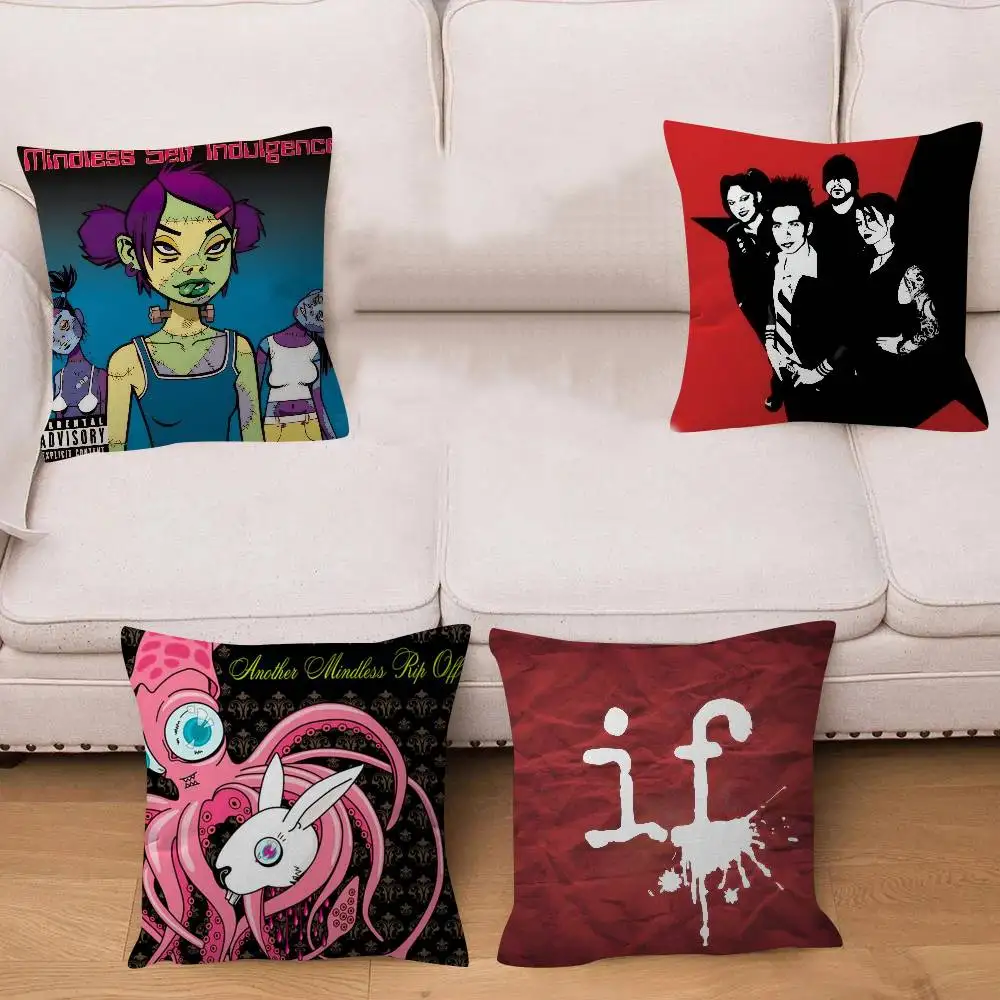 M-Mindless Self IndulgenceS Band  Cushion Cover Pillowcase Upholstery Sofa Throw Pillow Home Decor Pillowcas