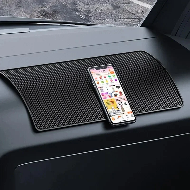 PVC Non-Slip Car Dashboard Mat, Heat-Resistant Sticky Pad for Phone & Sunglasses, Auto Interior Styling Accessory