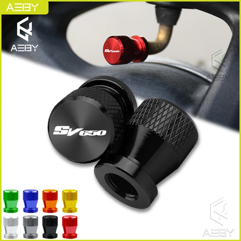 

2PCS Motorcycle Aluminum Alloy Tire Wheel Parts Valve Stem Caps Cover For Suzuki V650 SV 650 SV650X SV650S Special Accessories