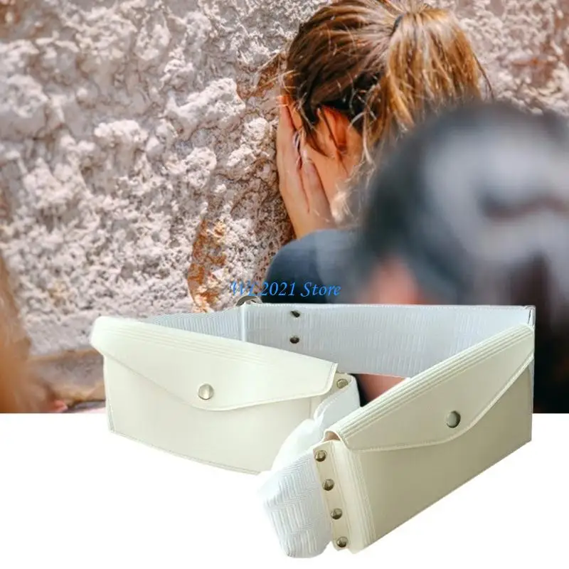G5GC حزام الخصر حزمة الخصر حقيبة حزام قابلة للتمدد لحزام العمرة حزام أبيض عتيق