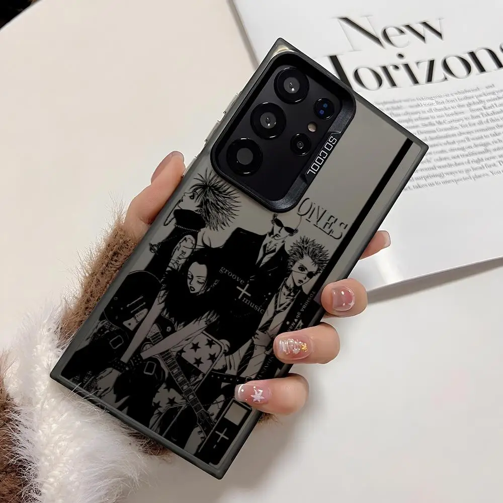 O-Osaki N-NanaS Custodia per telefono cool per Samsung Galaxy S25 Edge S24 S23 S22 S21 S20 Ultra Funda Cover in silicone argento