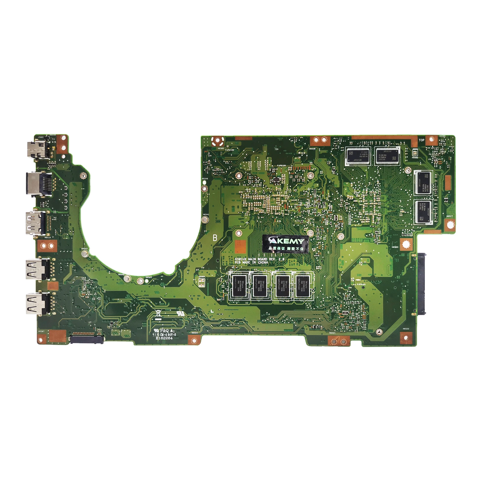 Placa-mãe k501ux para asus k501ub k501uq a501u u5000 k501uxm, placa-mãe para laptop cpu i3 i5 i7 6th gen 4g/8g ram ddr3