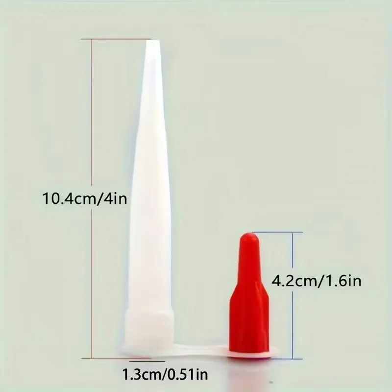 12 sets of silicone nozzle accessories, nozzle replacement, construction tool accessories, nuts, glass nozzle accessories