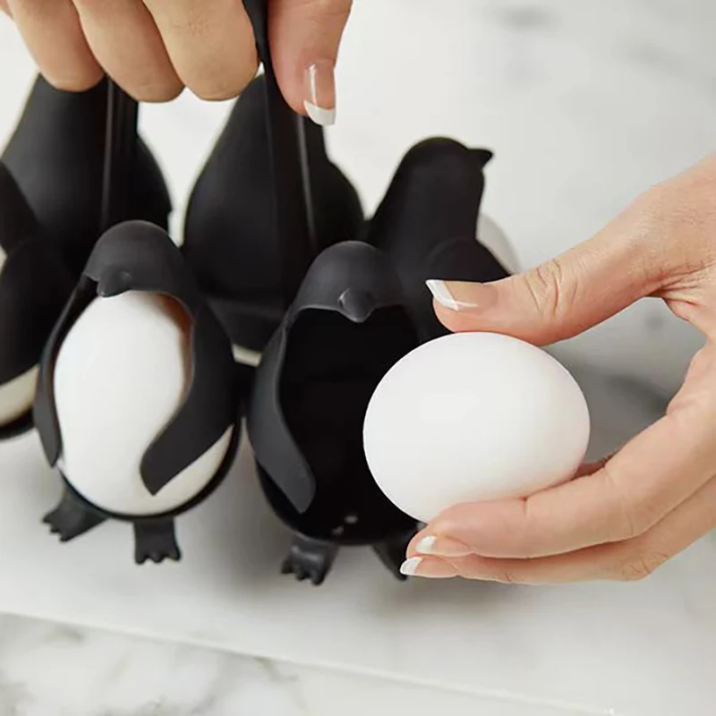 Egg Boiler Penguin Egg Steamer Steamed Egg Box Refrigerator Storage Combination Egg Rack Egg Storage Rack Penguin Boiled Egg