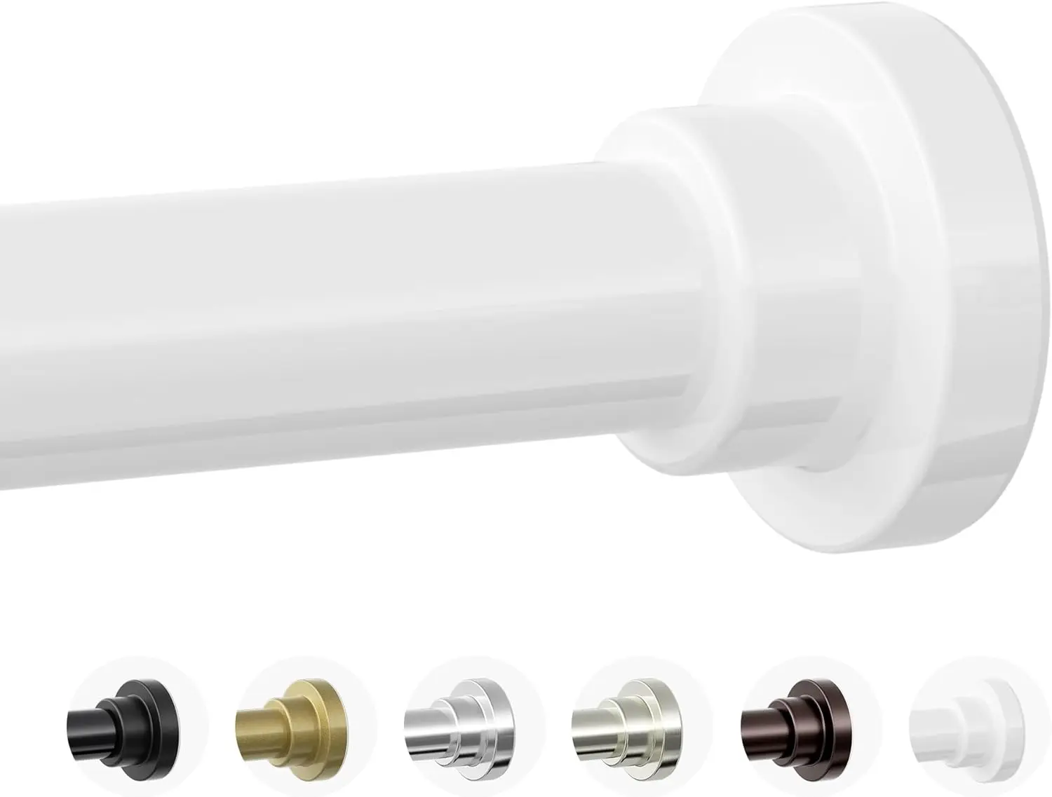 

Штанга для душевой занавески, диаметр 1 дюйм, усиленная, регулируемая, 28-74 дюйма, без скольжения