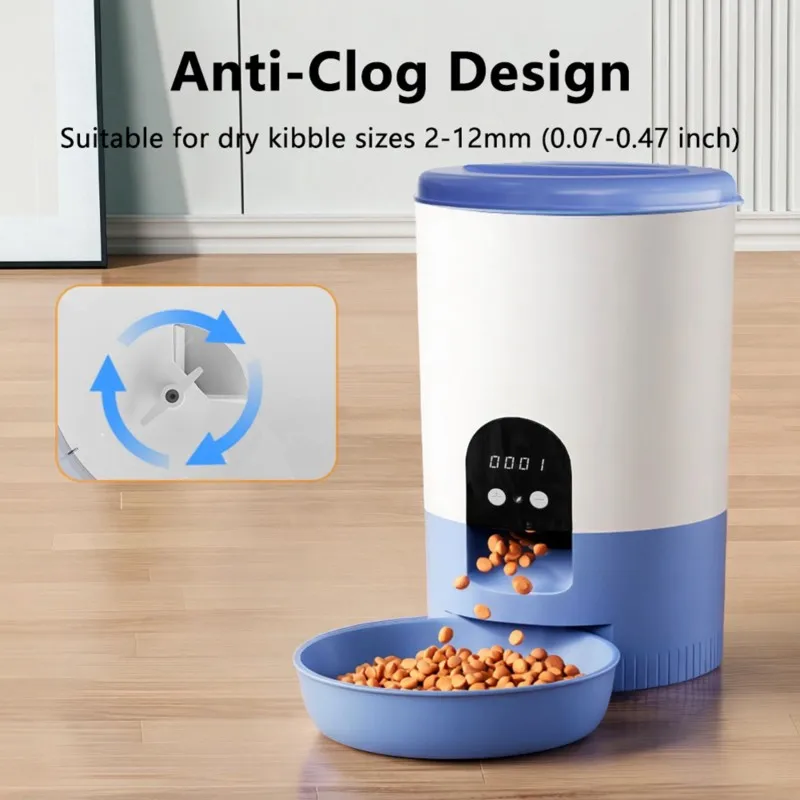 Smart Rocket 3L Automatic Cat Feeder-Timed& Quantitative Dry Food Dispenser, Remote Control For Healthy Pets-B51B