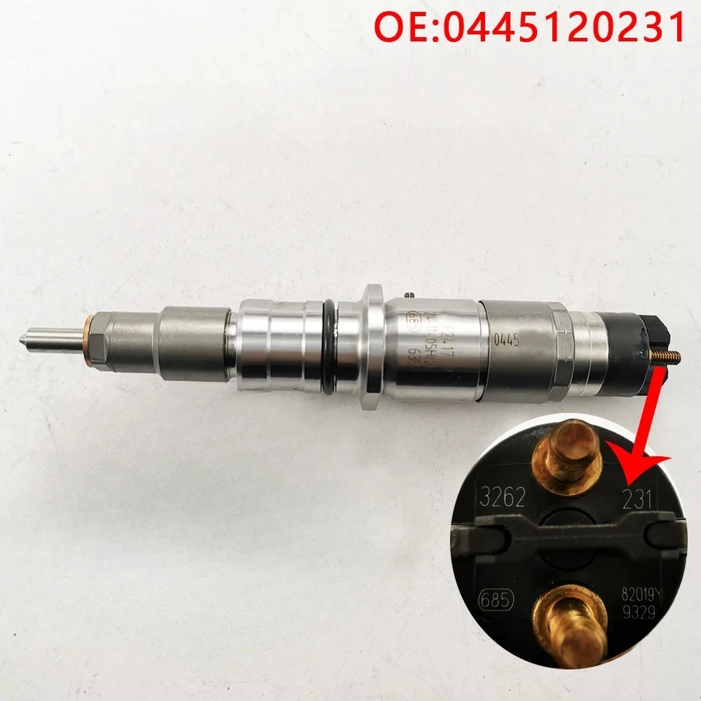 

For 5263262 0445120231 0445120059 6754-11-3011 6156-11-3100 Genuine PC200-8 6D107 QSB4.5 QSB6.7 fuel injector PC200-8 S6D107