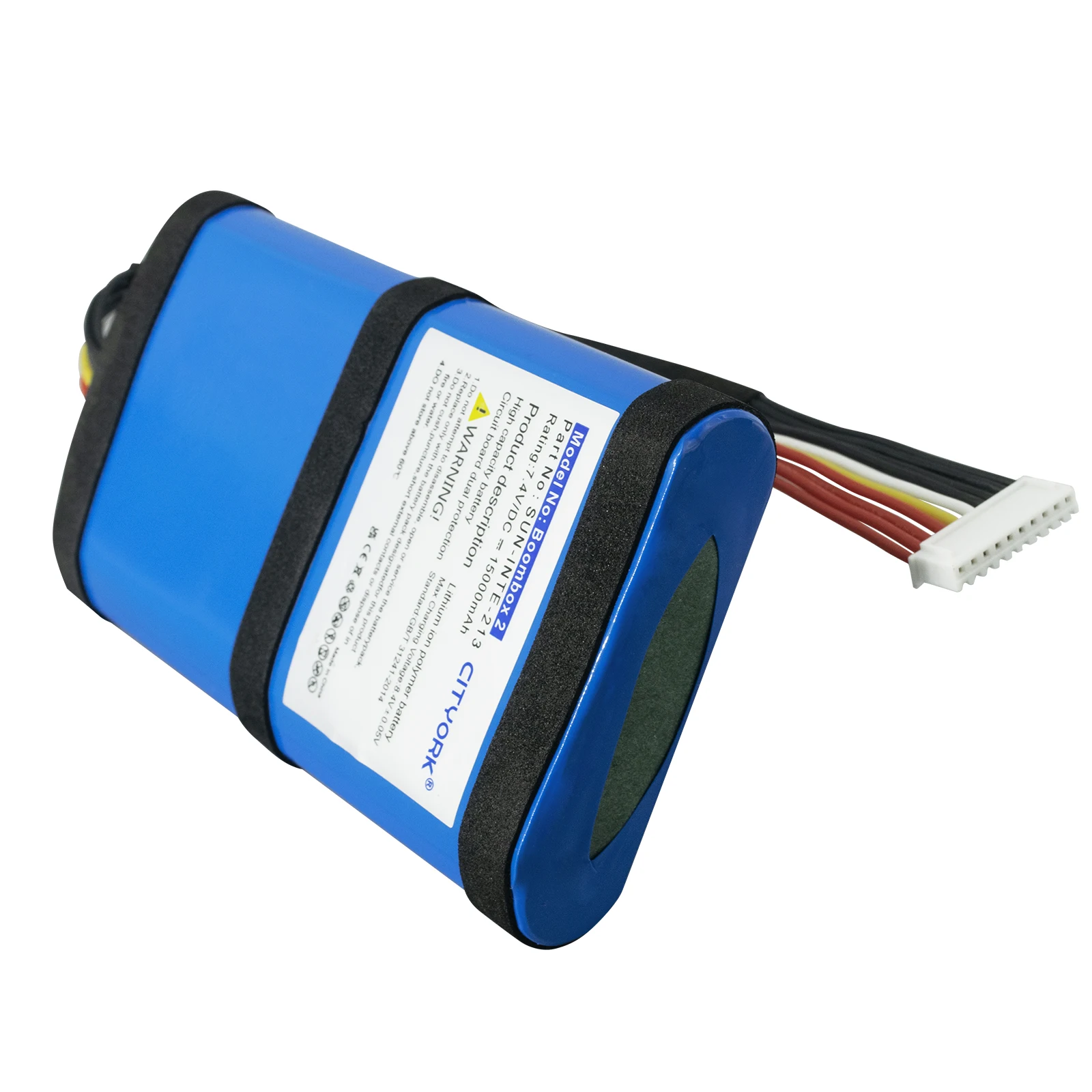 Batería de litio recargable de SUN-INTE-21 de alta capacidad de 15000mAh para baterías de Altavoz Bluetooth inalámbrico JBL BOOMBOX 2