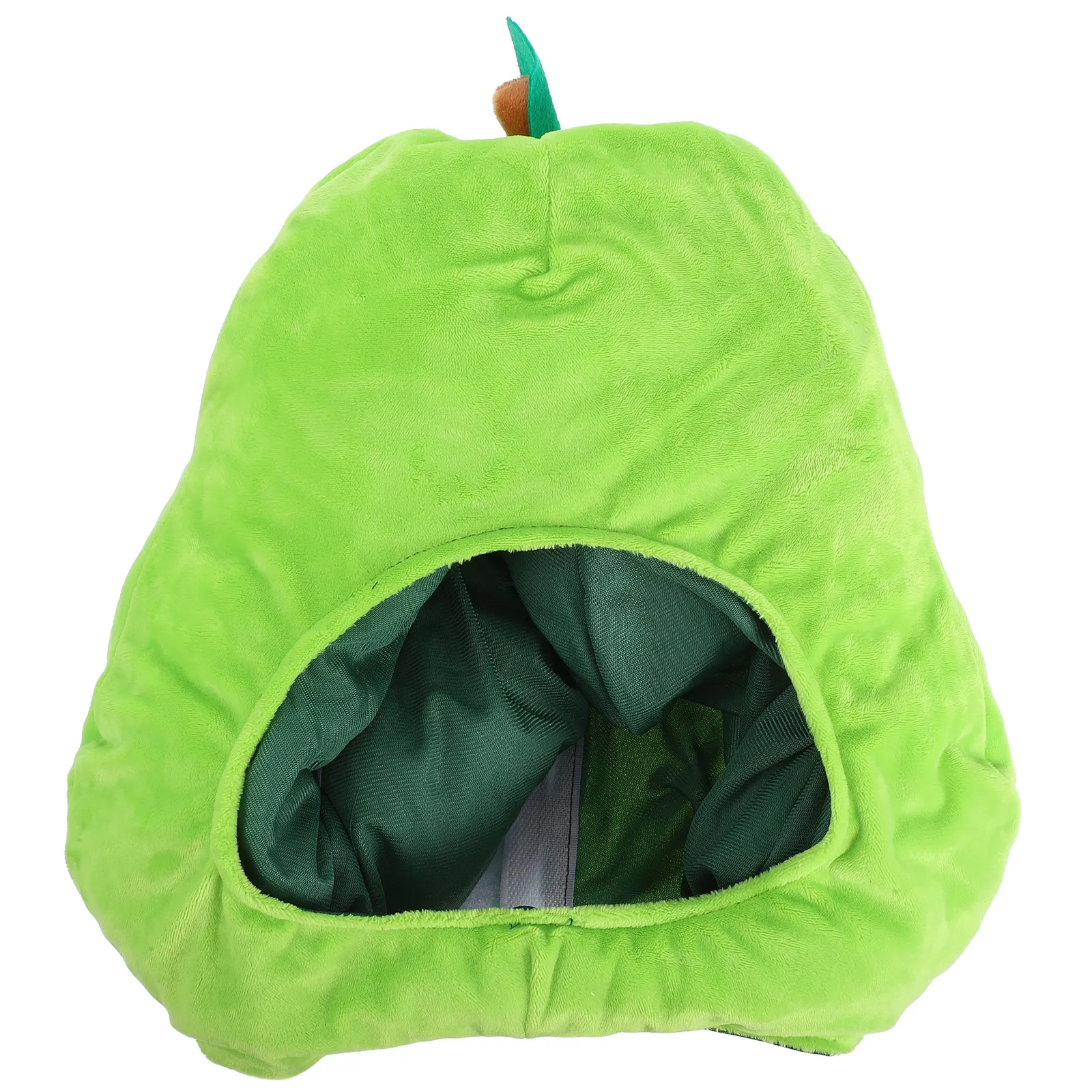 1 pieza de sombrero con forma de pera verde, creativo, para fiestas, accesorio de disfraz para festivales, accesorios de actuación, sombrero encantador.