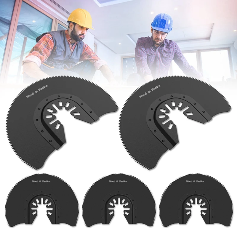 A98E-10PCS Hojas de sierra multiherramienta oscilantes semicirculares de 88MM para renovador, hoja de corte para carpintería