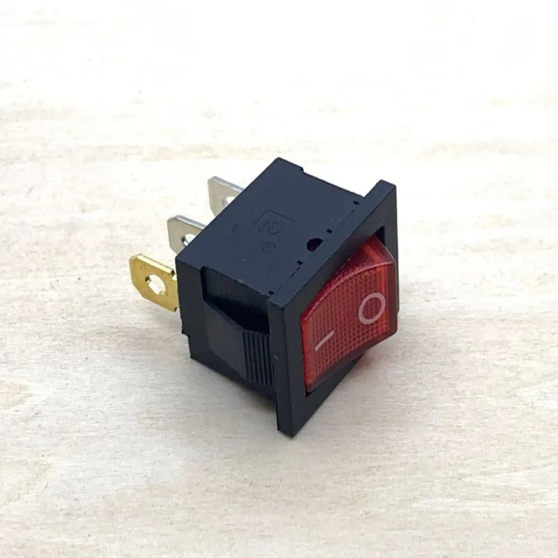 (10) Red  6A/10A SPST 3 Pin ON/OFF Light 2 Position  Boat Rocker Switch