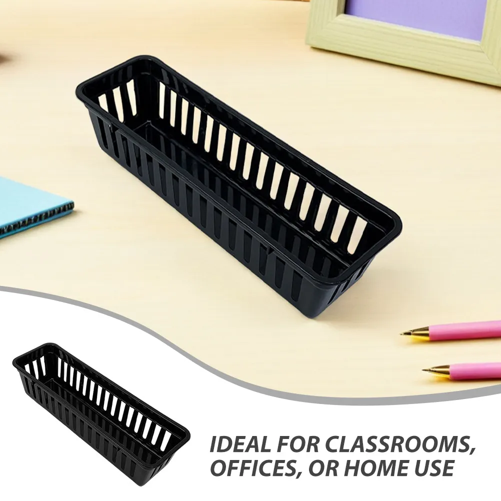 12pcs Plastic Stationery Organizer Basket for Classroom – PP School Supply Tray