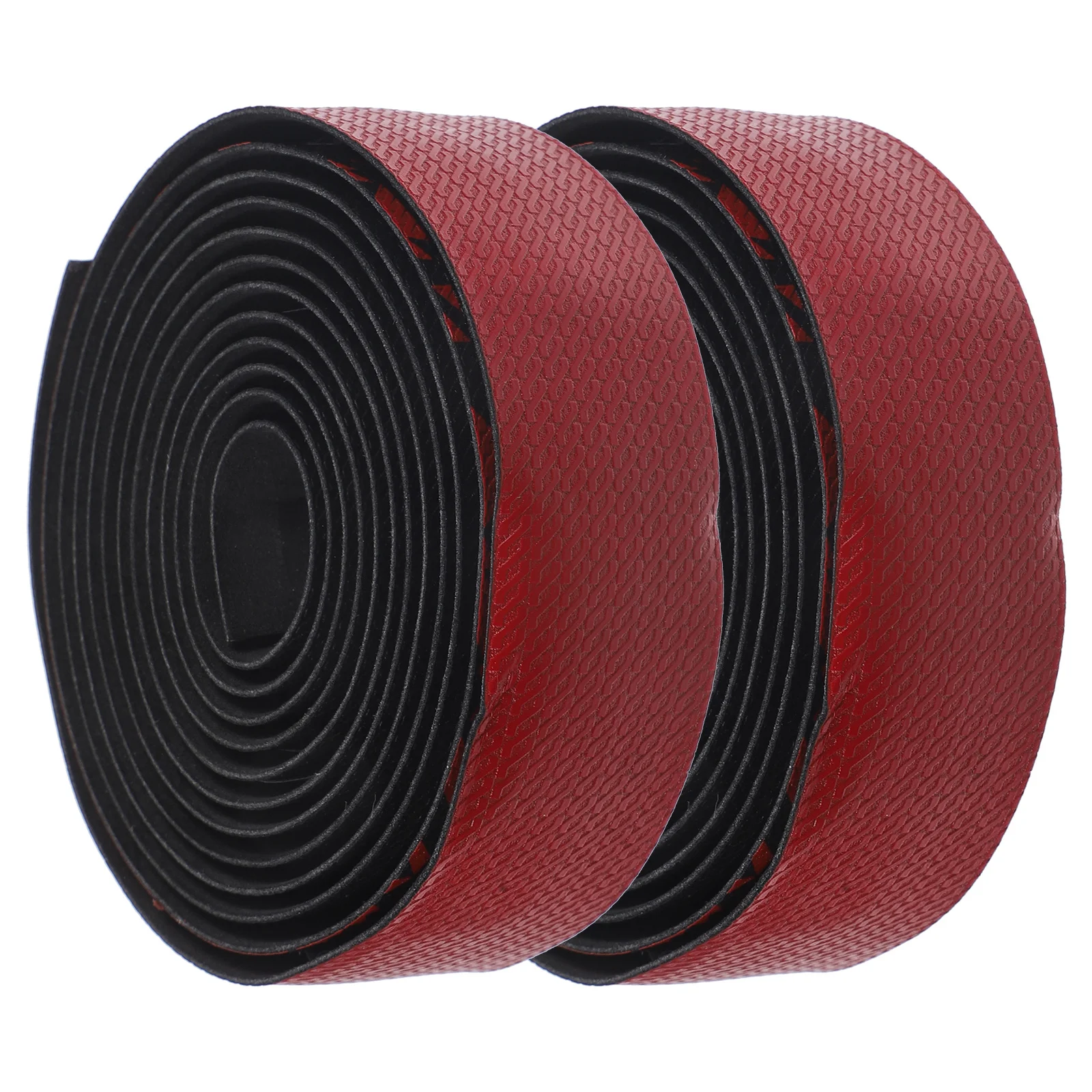 

1Pair Bicycle Handlebar Tape Red Breathable Non-Slip Lightweight PU Eva Material High Wear Resistance Comfort Grip Cycling