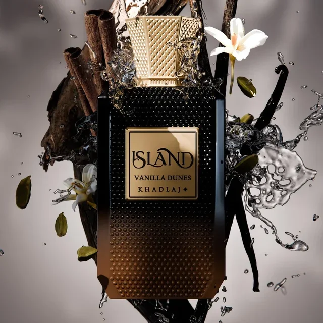 

Khadlaj Island Vanille Eau De Parfum 100 мл - Длительный ванильный аромат для всех типов кожи, роскошный аромат для бизнеса и повседневного использования Spary